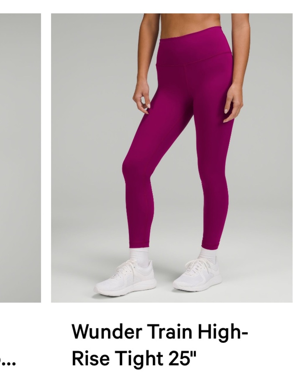 lululemon athletica Wunder Train High-Rise Tights in Magenta